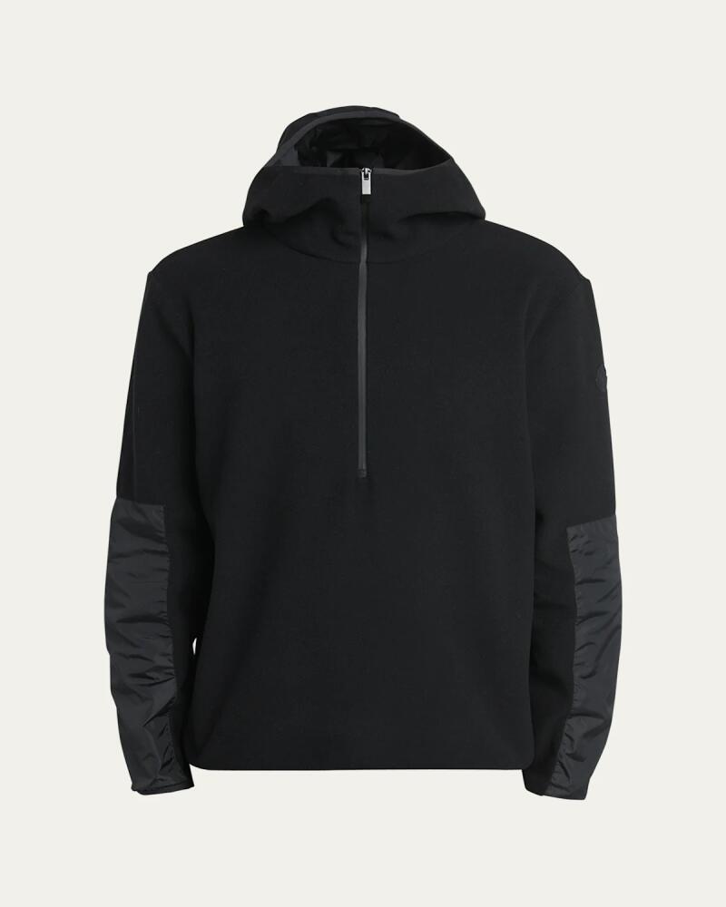 Moncler Men's Half-Zip Fleece Hoodie Cover