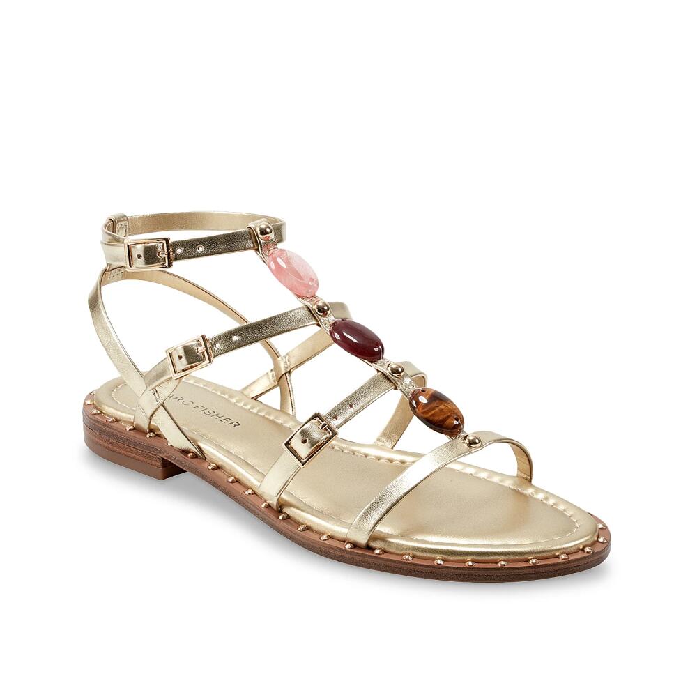 Marc Fisher Yessah Sandal | Women's | Gold Metallic Cover