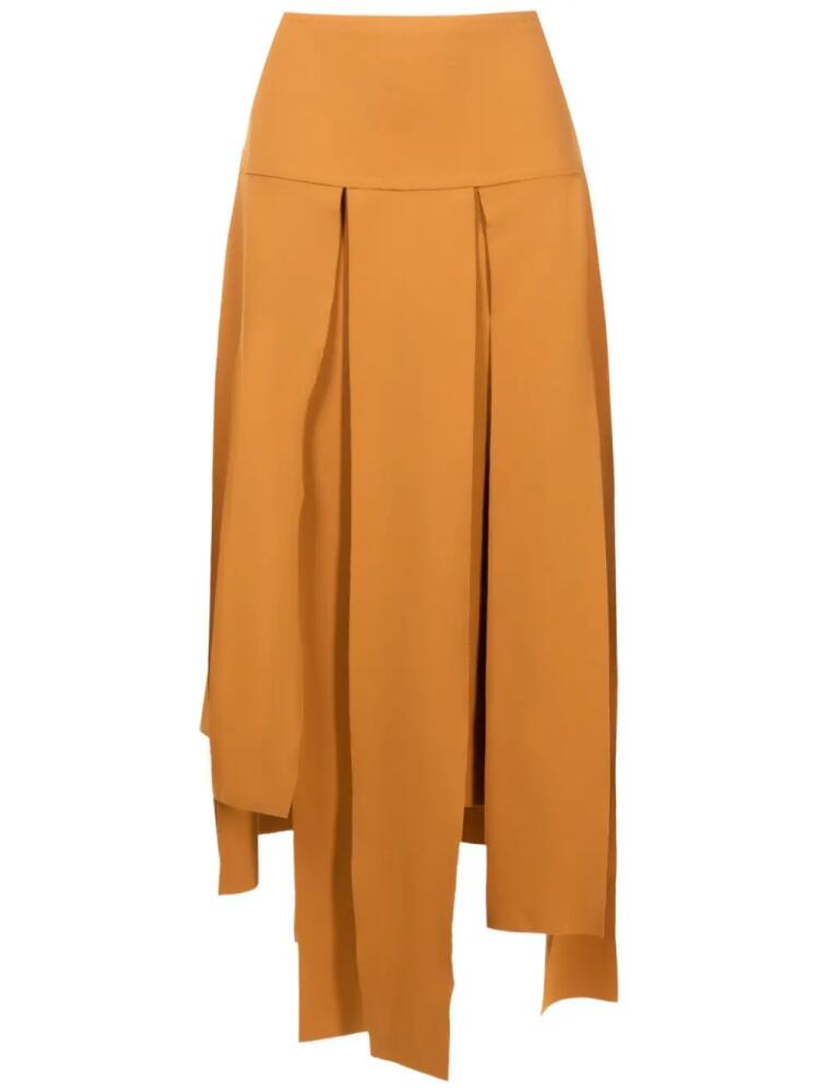 Uma | Raquel Davidowicz asymmetric midi skirt - Brown Cover