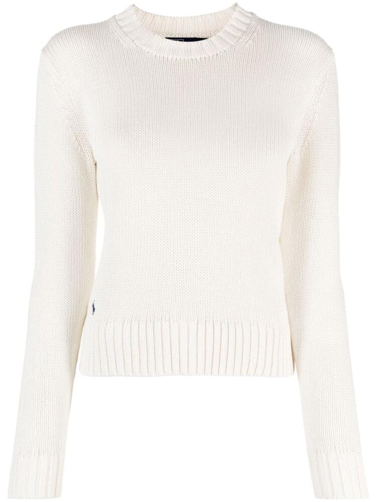 Polo Ralph Lauren ribbed-knit crew neck jumper - White Cover