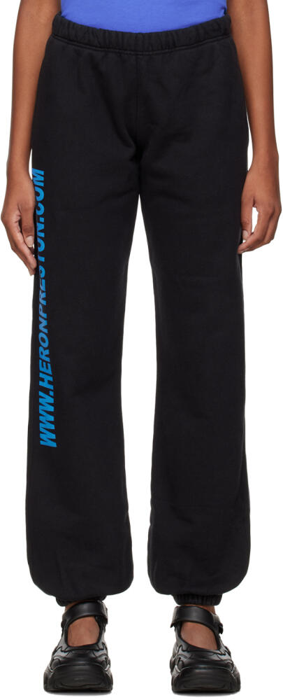 Heron Preston Black Real Estate Lounge Pants Cover