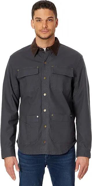 L.L.Bean Signature Lined Canvas Shirt Jacket (Carbon) Men's Clothing Cover