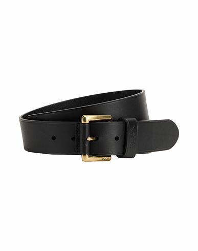 Polo Ralph Lauren Leather Dress Belt Man Belt Black Bovine leather Cover