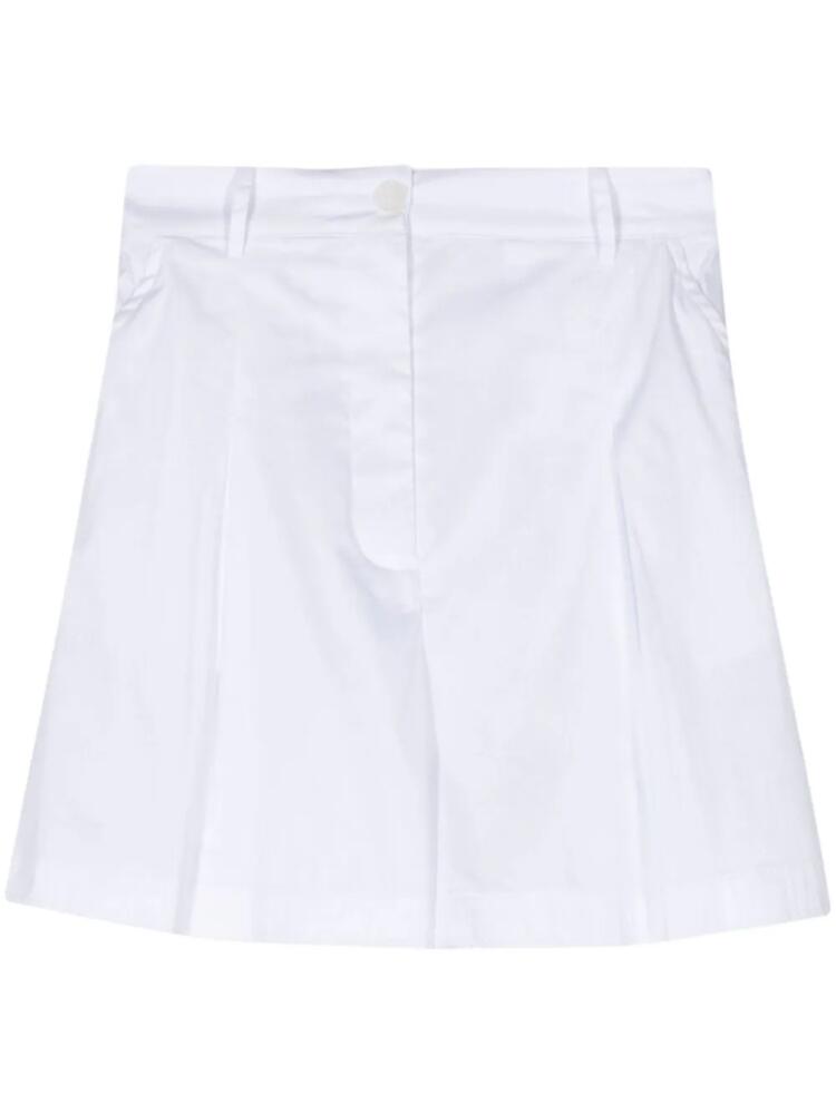 Patrizia Pepe high-waist poplin shorts - White Cover