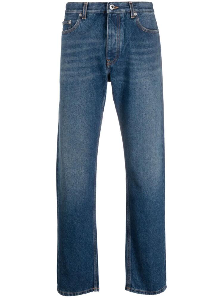 Off-White stonewashed straight-leg jeans - Blue Cover