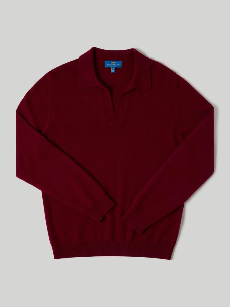 Robert Talbott Parsons Johnny Collar Sweater in Brick Cover