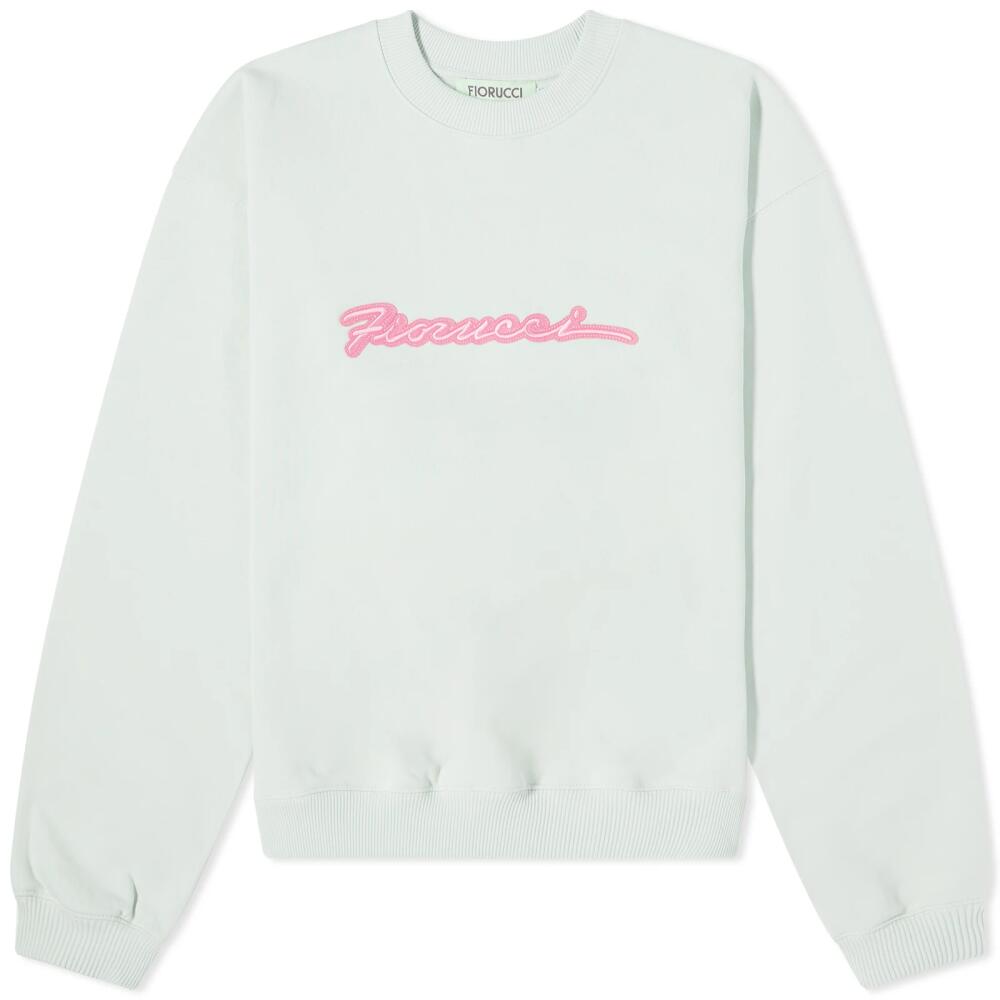 Fiorucci Women's Squiggle Patch Sweat in Green Cover