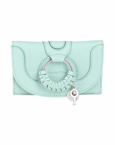 See By Chloé Woman Wallet Light green Goat skin Cover