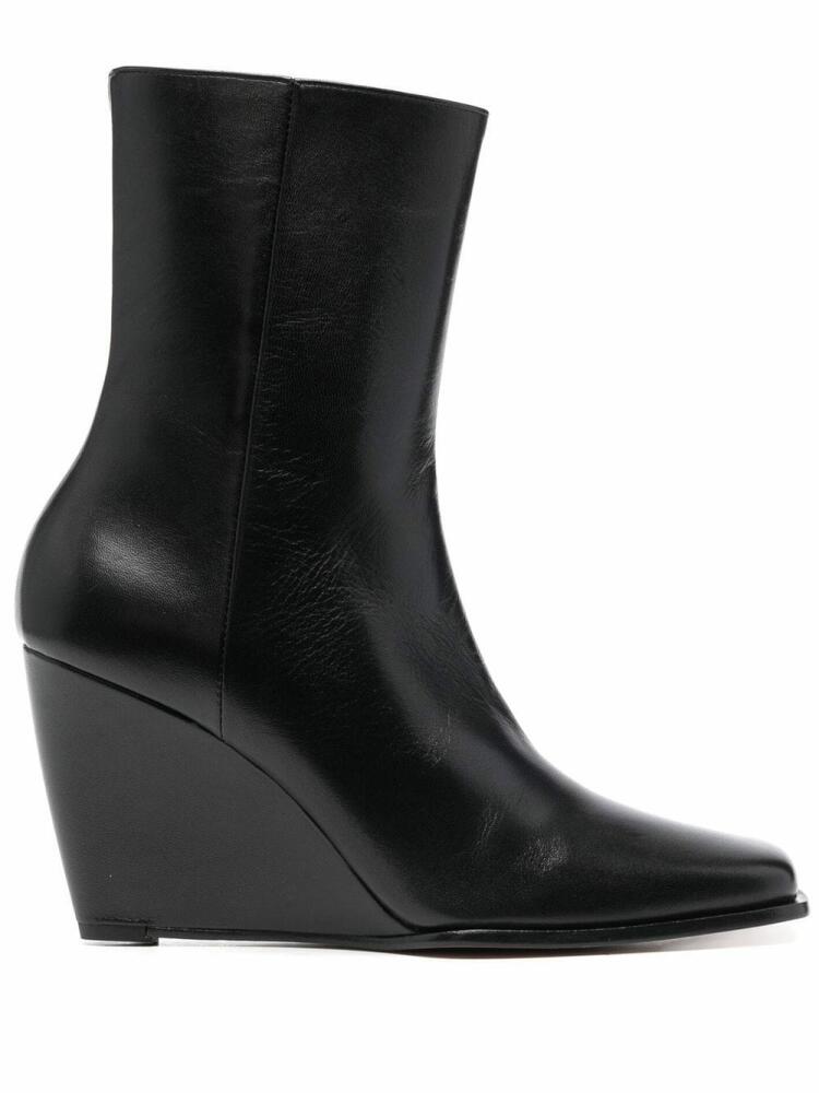 Wandler square-toe 90mm ankle boots - Black Cover