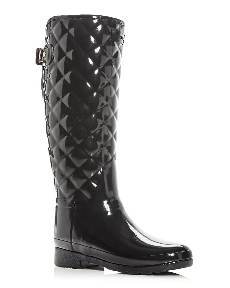 Hunter Women's Refined Gloss Quilted Rain Boots Cover