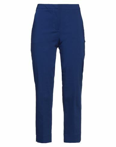 Camicettasnob Woman Pants Blue Cotton, Polyester, Elastane Cover