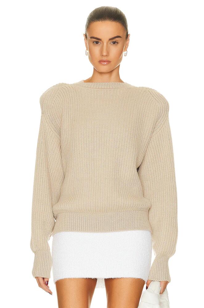 WARDROBE.NYC x Hailey Bieber Hb Knit Sweater in Beige Cover