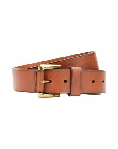 Polo Ralph Lauren Leather Dress Belt Man Belt Brown Bovine leather Cover