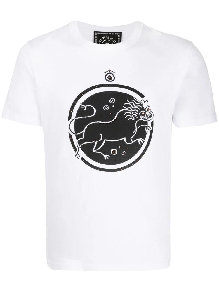 10 CORSO COMO Lion print T-shirt - White Cover