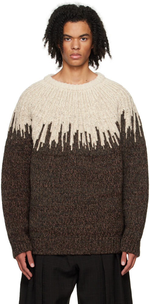 Bottega Veneta Brown Graphic Sweater Cover