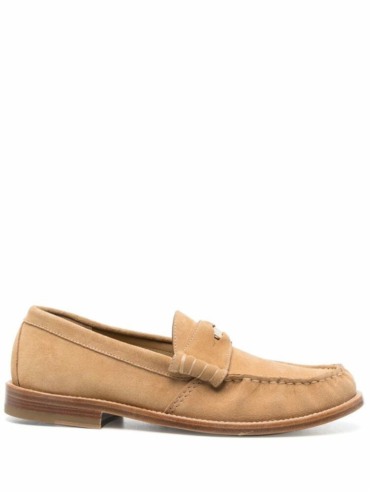 RHUDE suede penny loafers - Brown Cover