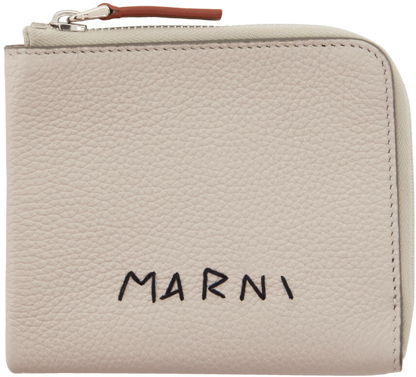 Marni Gray Zip-Around Wallet Cover