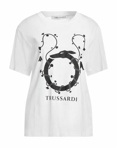 Trussardi Woman T-shirt White Cotton Cover