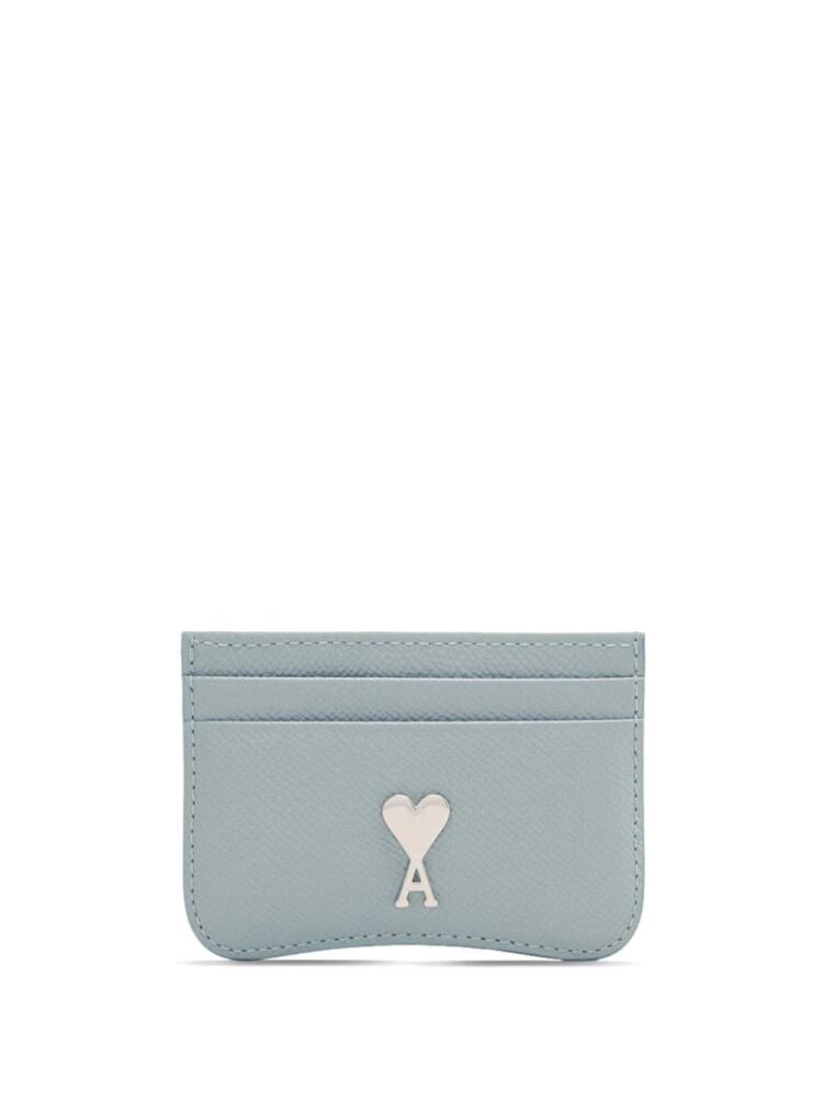 AMI Paris Paris Paris leather cardholder - Blue Cover