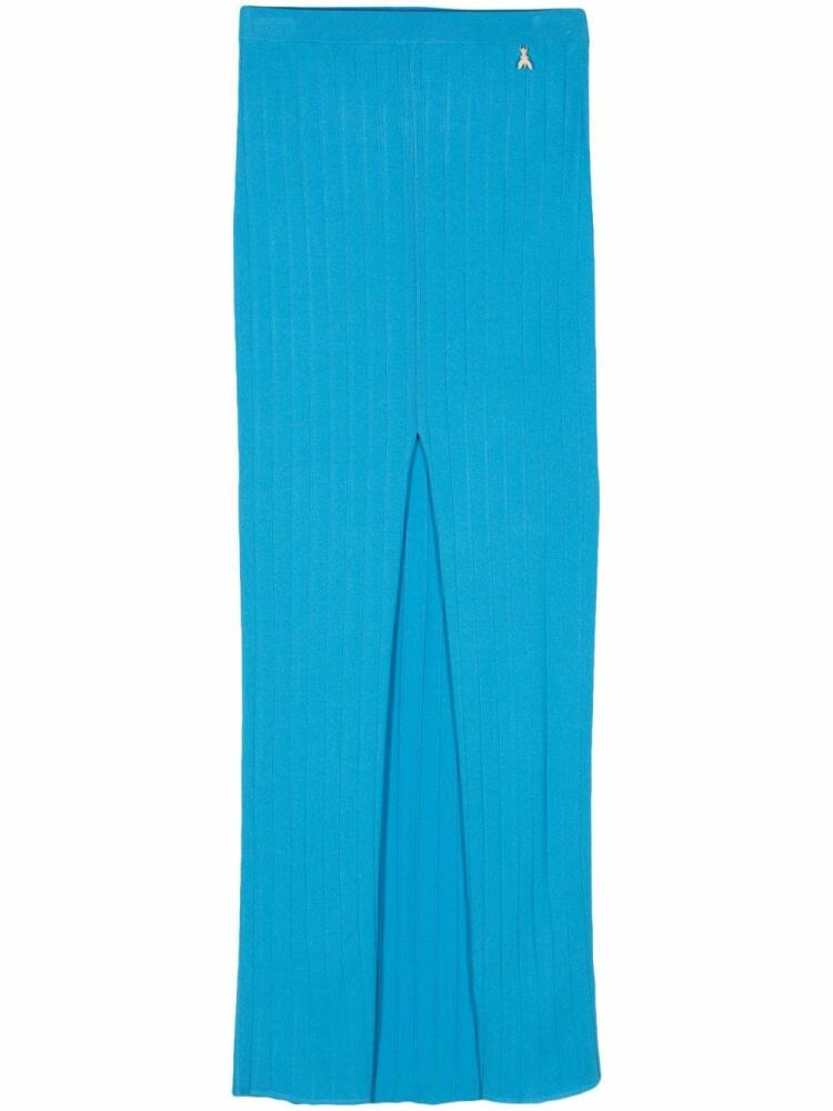 Patrizia Pepe ribbed maxi skirt - Blue Cover