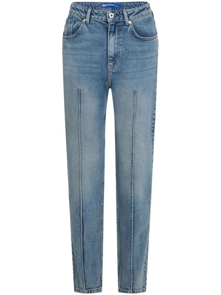 Karl Lagerfeld Jeans high-rise tapered jeans - Blue Cover