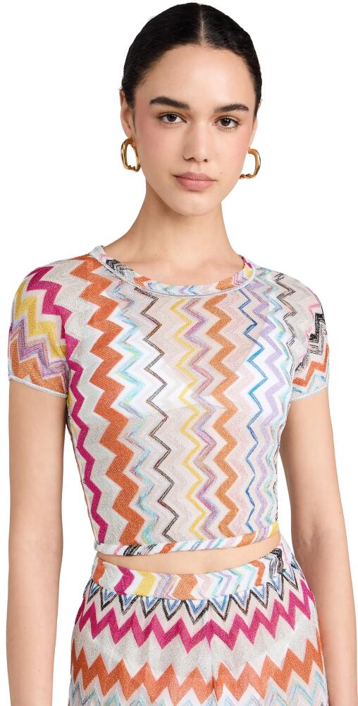 Missoni Knit Top Multicolor w/ White Base Cover