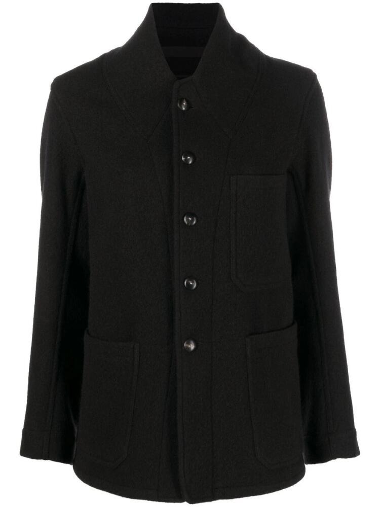 Maison Margiela single-breasted wool jacket - Black Cover