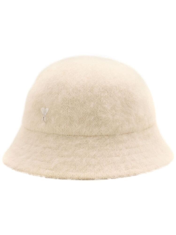 AMI Paris Ami de Coeur stud bucket hat - Neutrals Cover