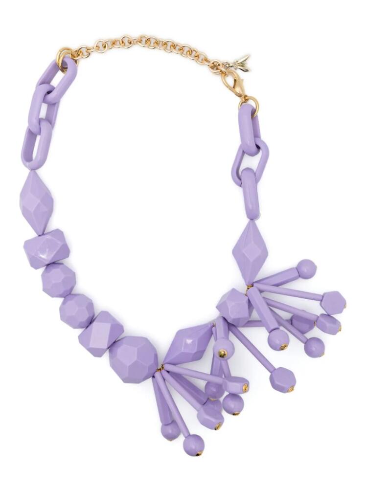 Patrizia Pepe bead-embellished necklace - Purple Cover