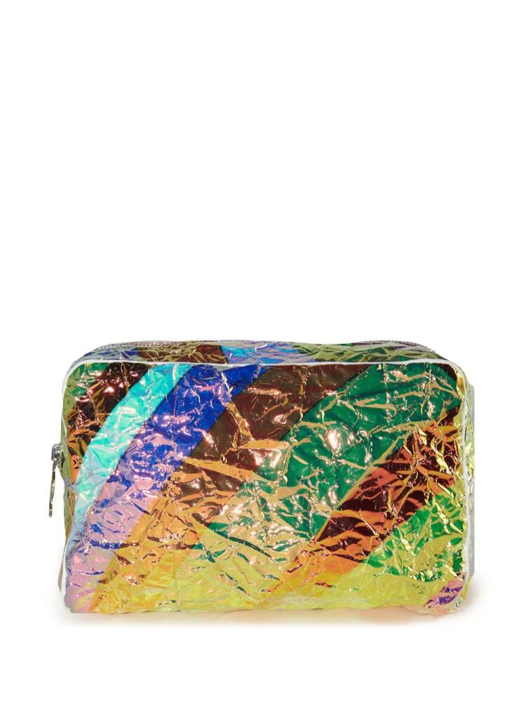 PUCCI Iride-print iridescent make-up bag - Blue Cover