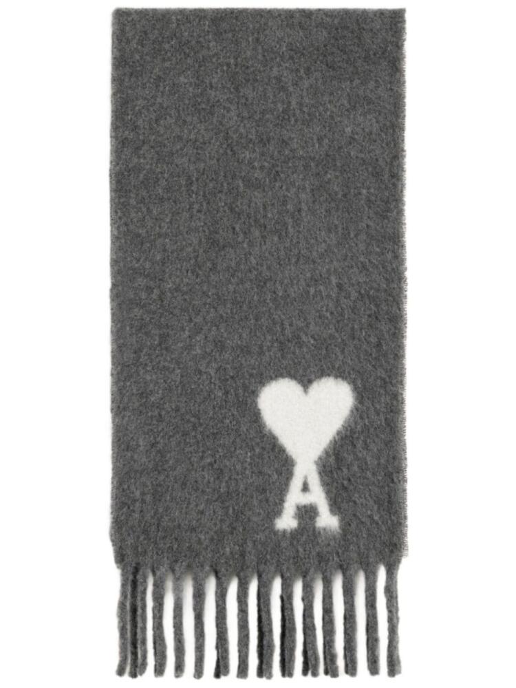 AMI Paris Ami de Coeur scarf - Grey Cover