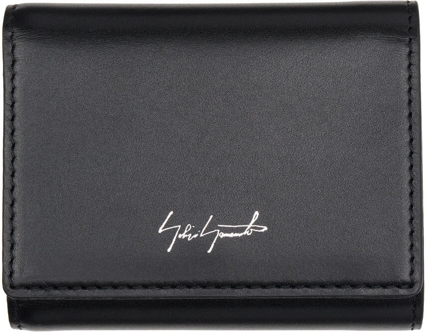 YOHJI YAMAMOTO Black Compact Wallet Cover