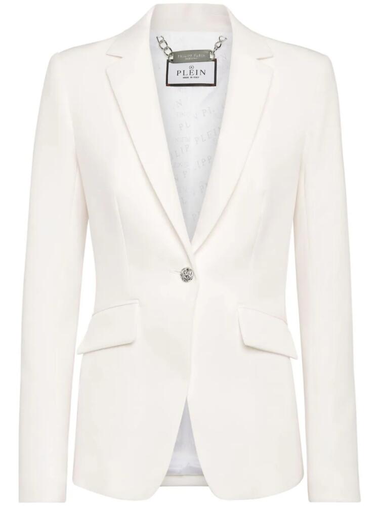 Philipp Plein Cady LS Crystal Skull blazer - White Cover