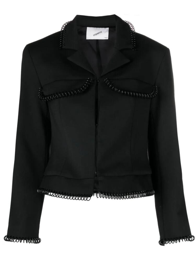 Coperni Spiral cord-embellished jacket - Black Cover