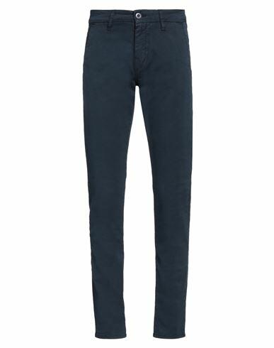 Guess Man Pants Midnight blue Cotton, Elastane Cover