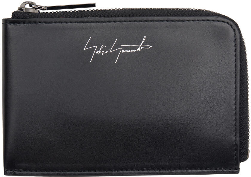 YOHJI YAMAMOTO Black Discord Short Wallet Cover