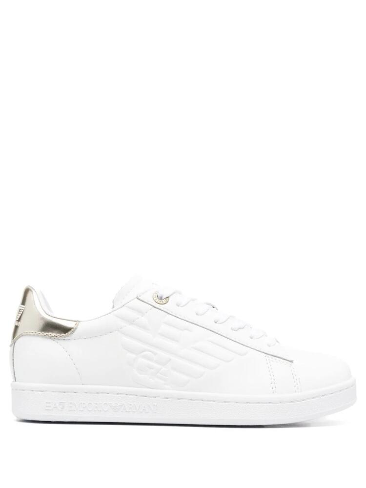 Ea7 Emporio Armani low-top lace-up trainers - White Cover