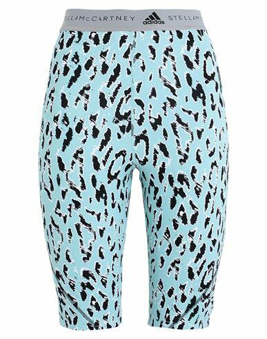 Adidas By Stella Mccartney Asmc Tpr Cyc Ti Woman Leggings Sky blue Recycled polyamide, Recycled elastane Cover