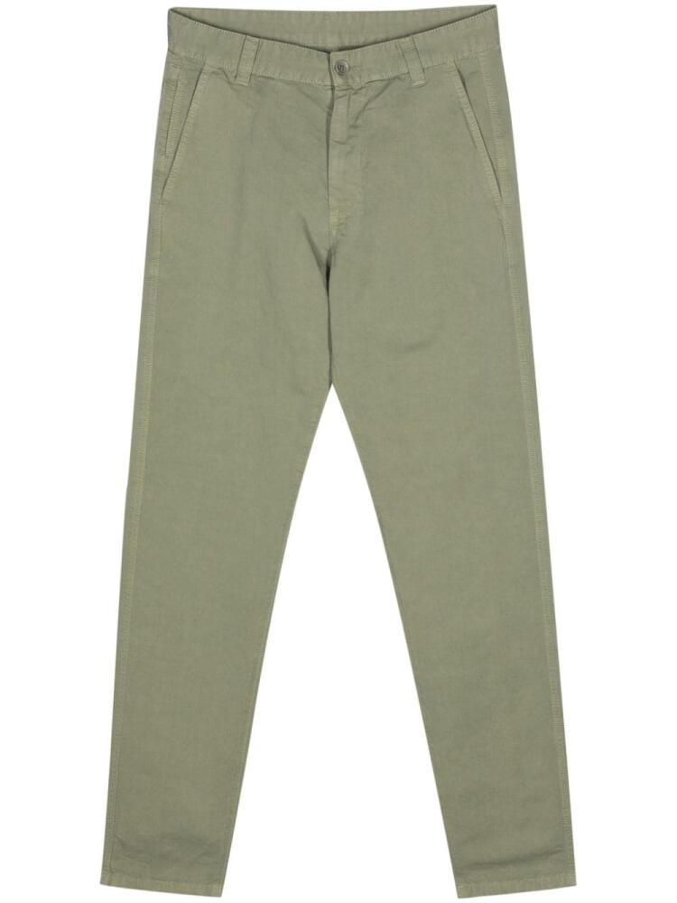 ASPESI slub-texture trousers - Green Cover