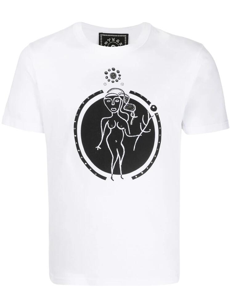 10 CORSO COMO Virgo print T-shirt - White Cover