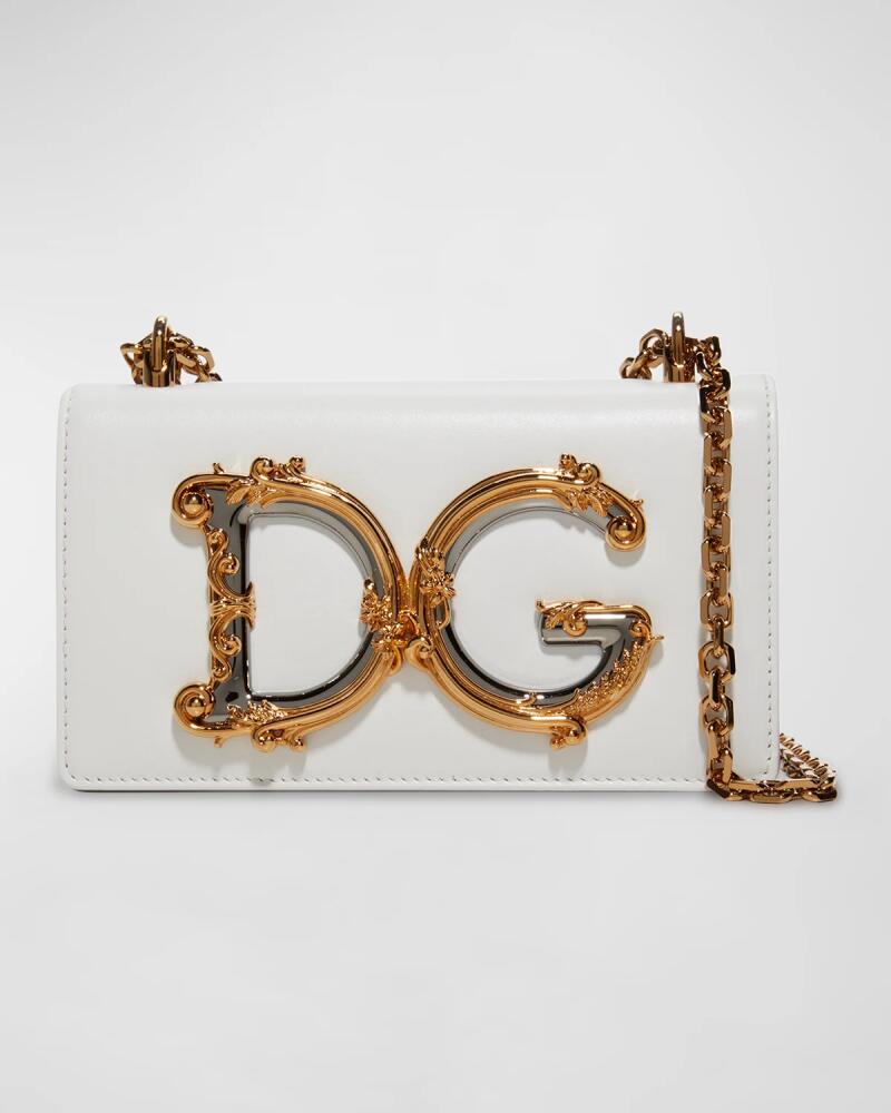 Dolce & Gabbana Barocco Leather Shoulder Bag Cover