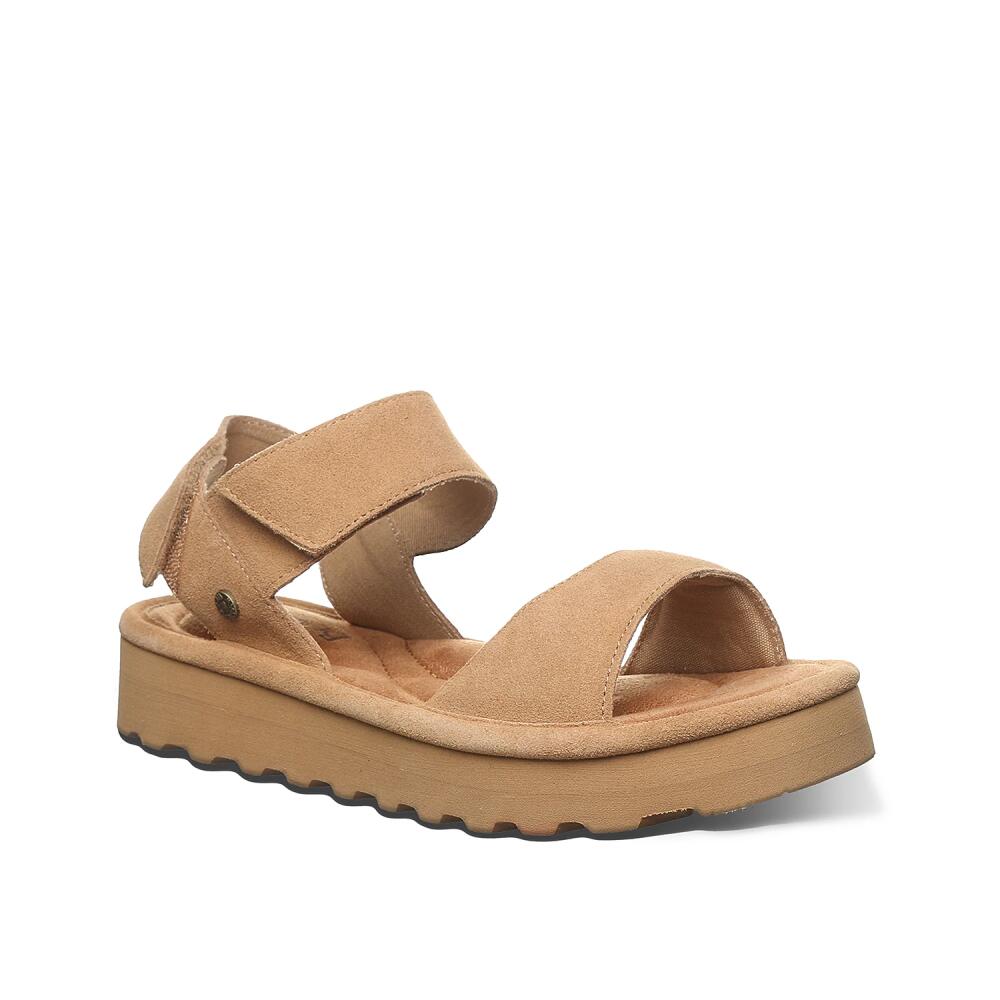 Bearpaw Crest Sandal | Women's | Iced Coffee Tan Cover