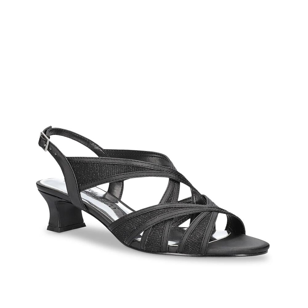 Easy Street Tristen Sandal | Women's | Black Satin Cover