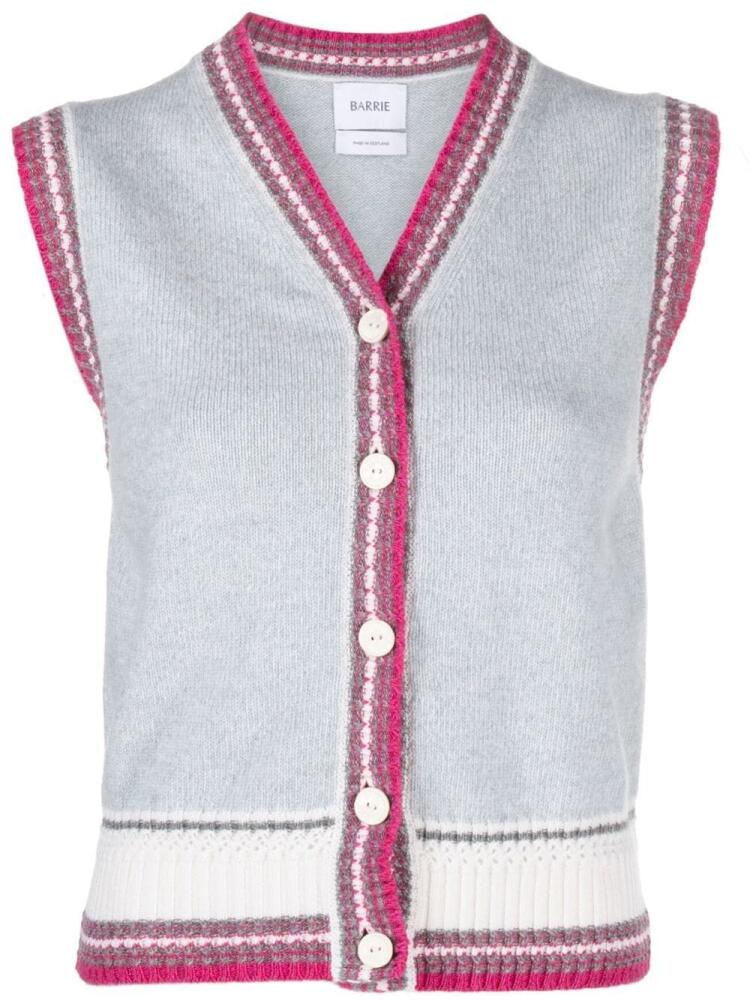 Barrie sleeveless cashmere cardigan - Blue Cover