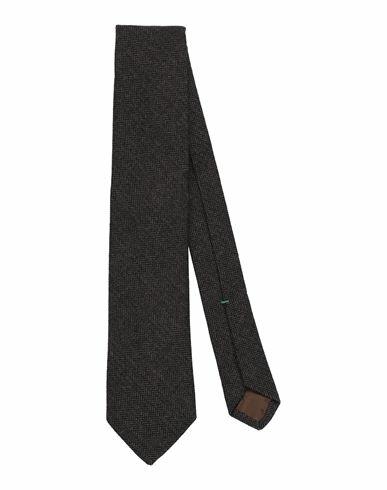 Luigi Borrelli Napoli Man Ties & bow ties Dark brown Wool Cover