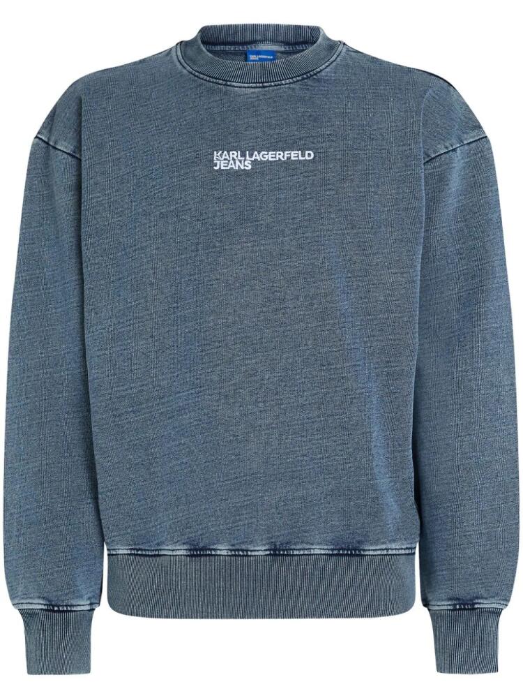 Karl Lagerfeld Jeans acid-wash sweatshirt - Blue Cover