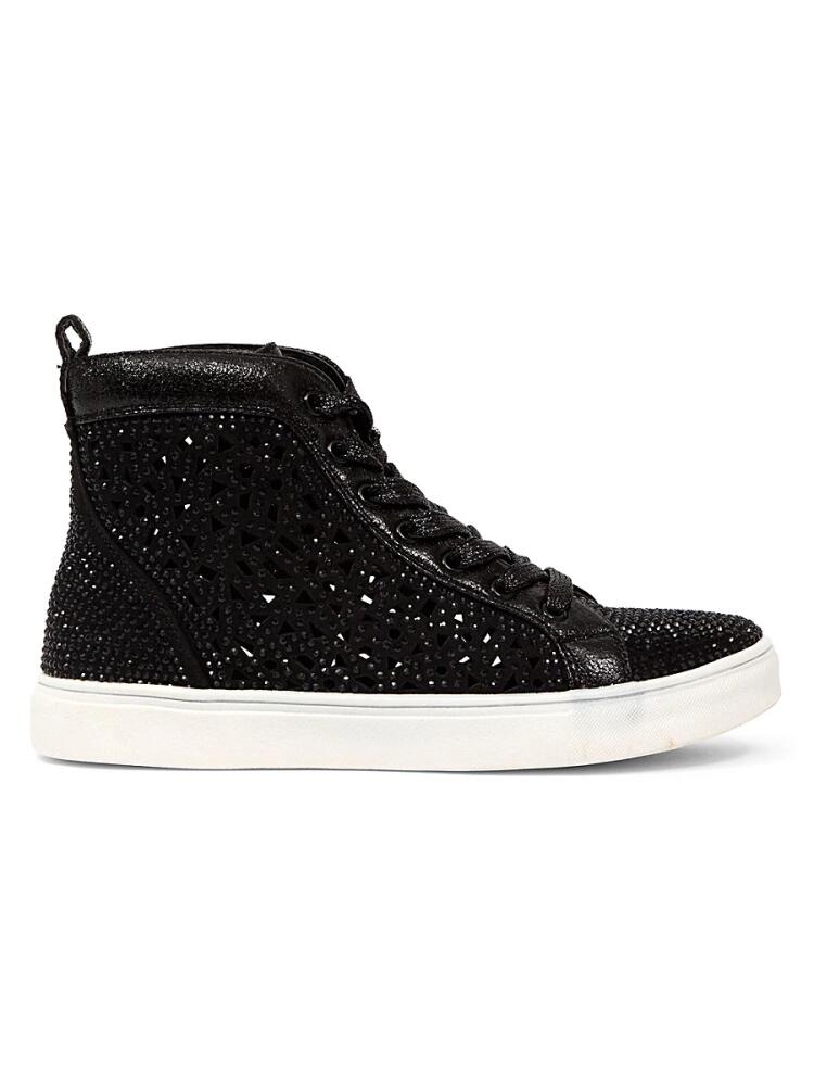 Lady Couture Women's Embellished High Top Sneakers - Black Cover