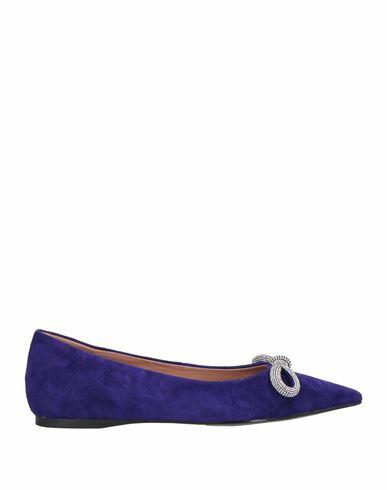 Bibi Lou Woman Ballet flats Bright blue Leather Cover