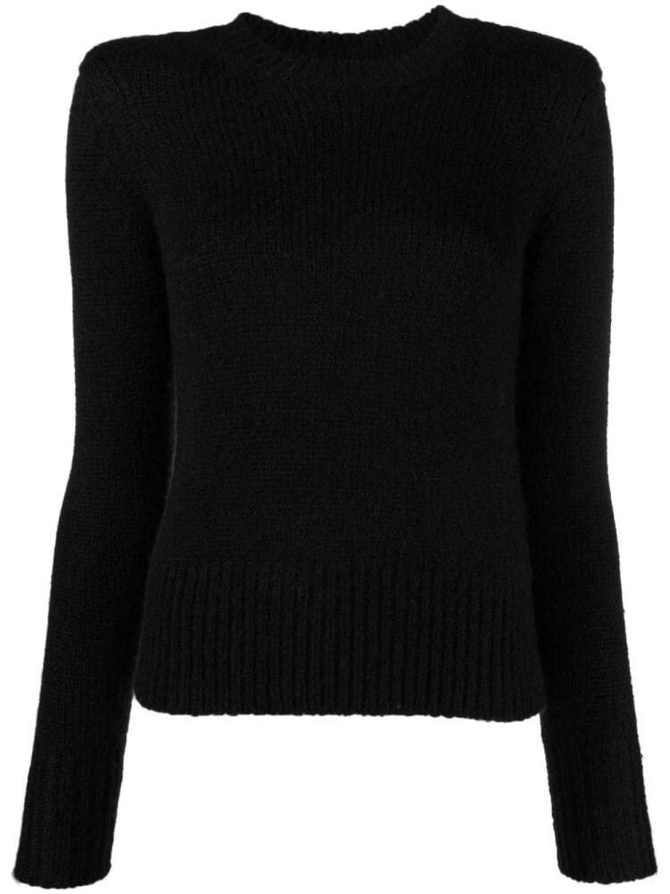 ISABEL MARANT crew-neck ribbed jumper - Black Cover