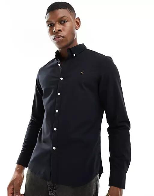 Farah Brewer long sleeve shirt in black Cover